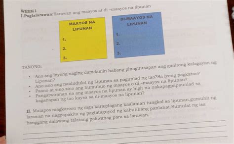 di maayos na lipunan example answer|Magbigay ng halimbawa ng maayos at di.